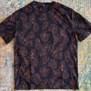 NWOT Express Floral Casual Shirt